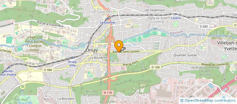 localisation de l'entreprise UNE CHANCE POUR TOUS à ORSAY