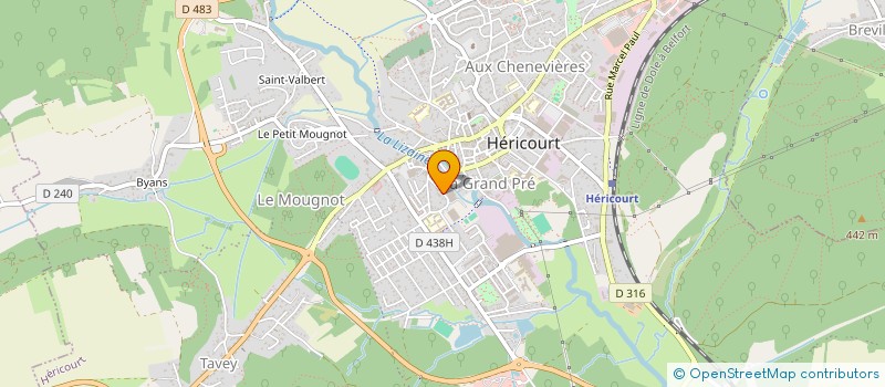 localisation de l'entreprise UNE CHANCE POUR TOUS  HERICOURT