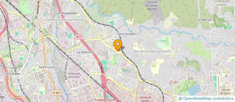 localisation de l'entreprise UNE CHANCE, UN SOURIRE à MARSEILLE