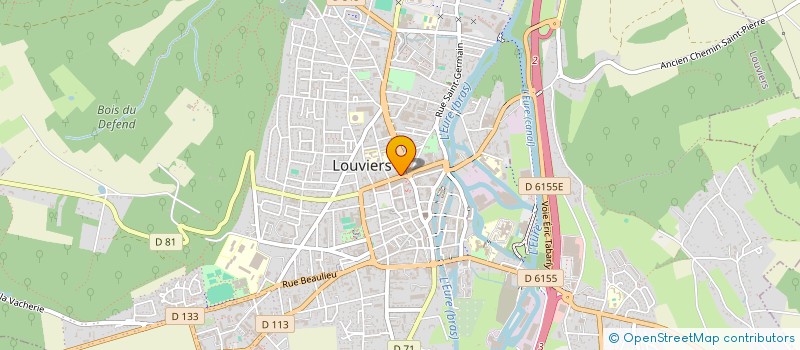 localisation de l'entreprise UNE COUPE D'EN F'HAIR à LOUVIERS