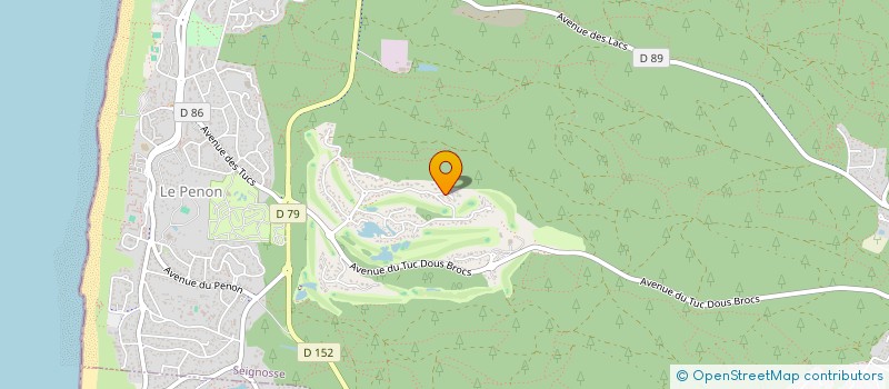 localisation de l'entreprise UNE CREATION  SOORTS-HOSSEGOR