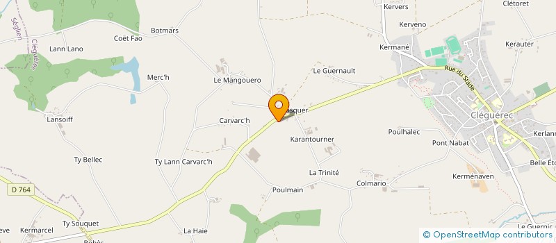 localisation de l'entreprise UNE ECHOPPE FORMIDABLE  CLEGUEREC