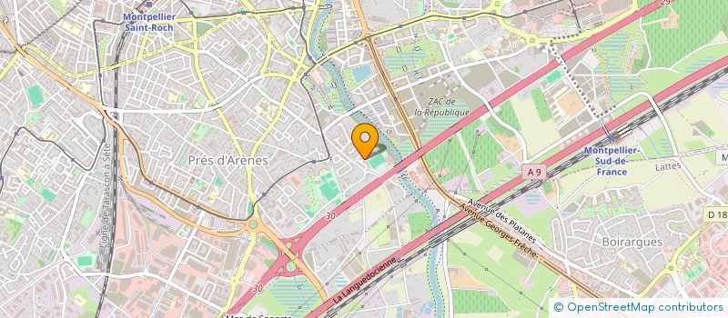 localisation de l'entreprise UNE ECOLE UN AVENIR à MONTPELLIER