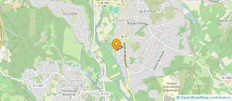 localisation de l'entreprise UNE ENERGIE NOUVELLE POUR PRADES LE LEZ à PRADES-LE-LEZ