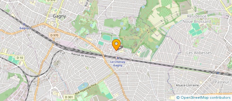 localisation de l'entreprise UNE EPAULE POUR TOI ( UET )  GAGNY