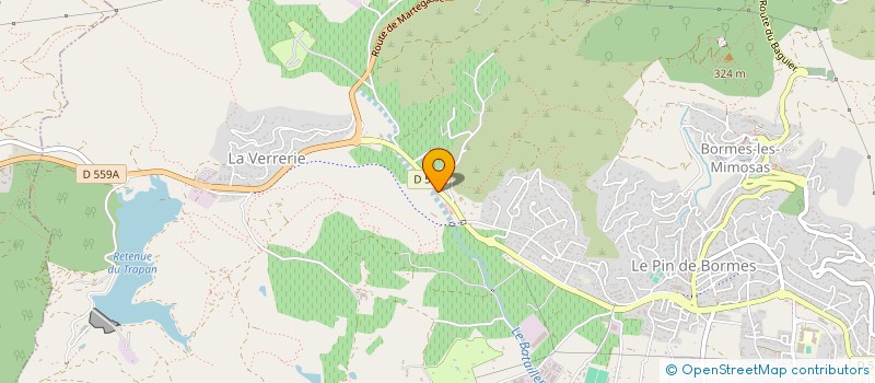 localisation de l'entreprise UNE ESCAPADE à BORMES-LES-MIMOSAS