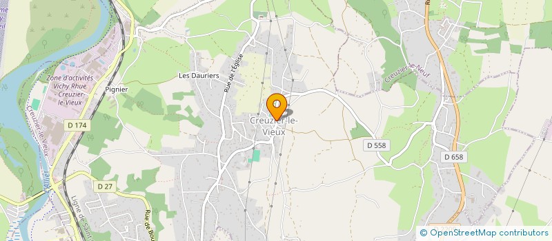 localisation de l'entreprise UNE ETOILE POUR L'INNOCENCE  CREUZIER-LE-NEUF