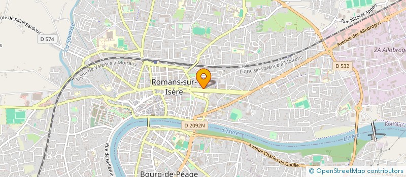 localisation de l'entreprise UNE FAIM DE LOUP ROMANS  ROMANS-SUR-ISERE