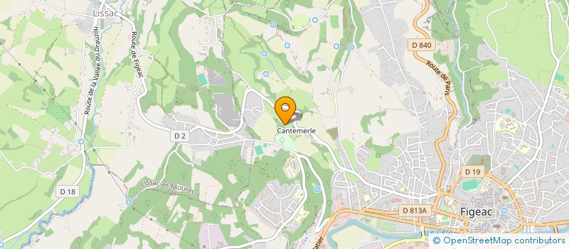 localisation de l'entreprise UNE FAMILLE UN TOIT UN ESPACE 46  LISSAC-ET-MOURET