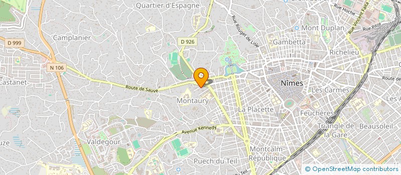 localisation de l'entreprise UNE FEMME, UN DEFI, UN SOMMET  NIMES