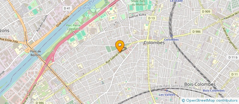 localisation de l'entreprise UNE FENETRE A PARIS à COLOMBES