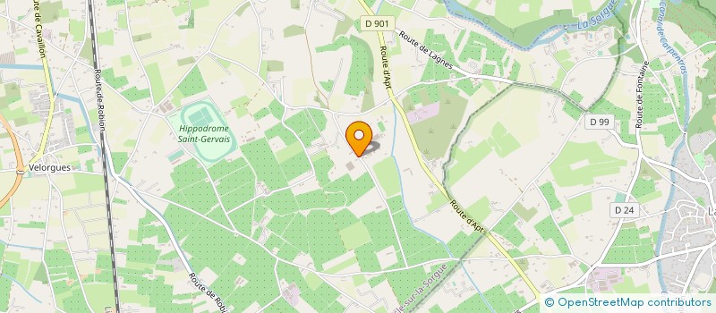 localisation de l'entreprise UNE FERME EN VILLE à L'ISLE-SUR-LA-SORGUE