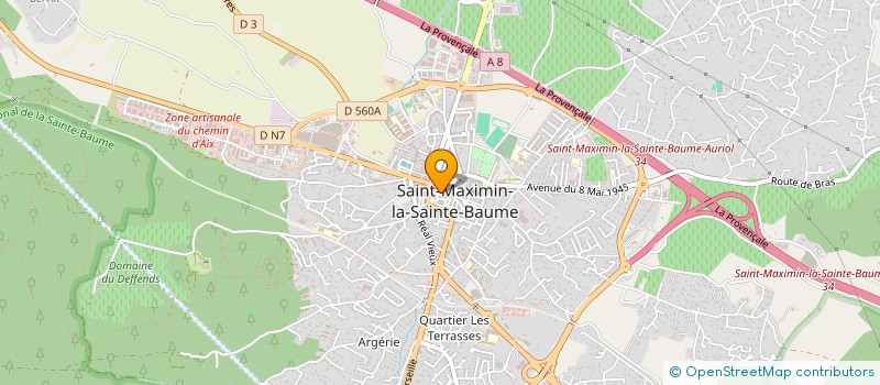 localisation de l'entreprise UNE FLEUR DANS MON GRENIER à SAINT-MAXIMIN-LA-SAINTE-BAUME