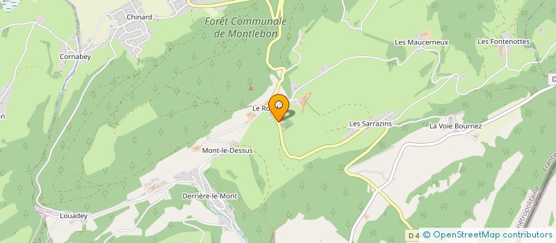 localisation de l'entreprise UNE FRELEE...  MONTLEBON