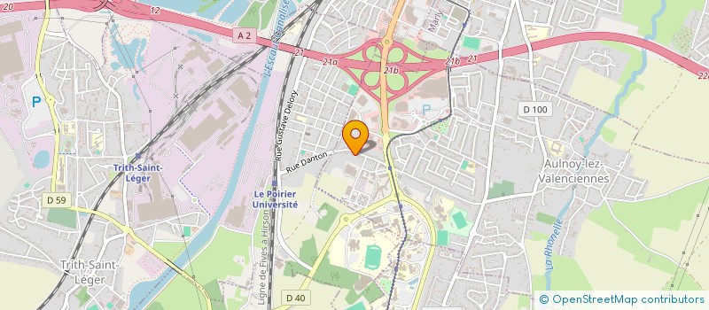 localisation de l'entreprise UNE FRITE A 2 à AULNOY-LEZ-VALENCIENNES