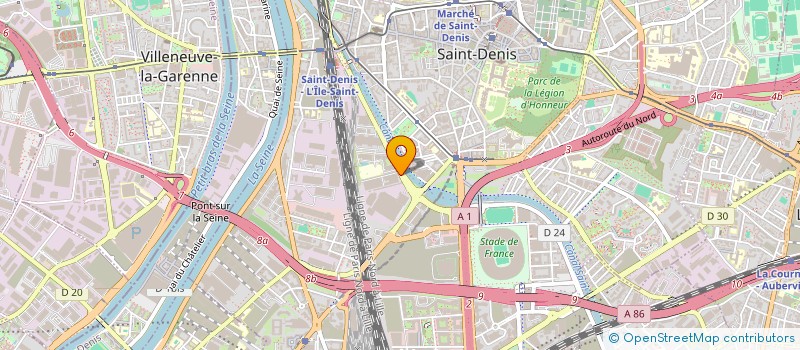 localisation de l'entreprise UNE FUMEE D'ECRAN  AUBERVILLIERS