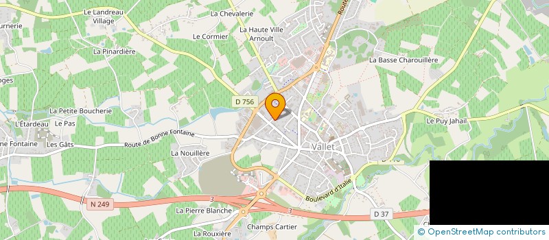 localisation de l'entreprise UNE GOUTTE D'EAU à VALLET