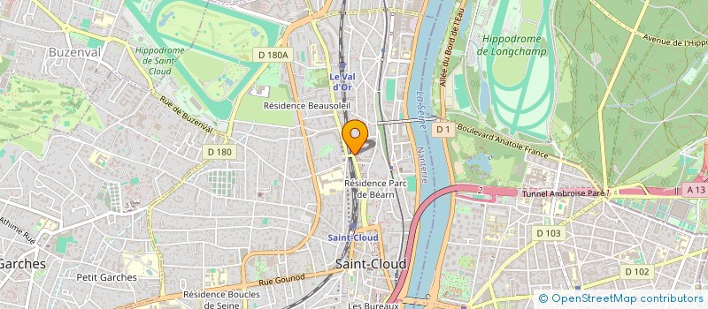 localisation de l'entreprise UNE GROSSE BOITE DANS LE DIGITAL  SAINT-CLOUD