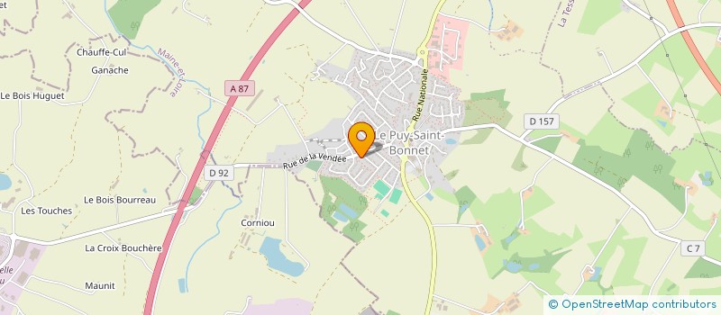 localisation de l'entreprise UNE HIRONDELLE M'A DIT à CHOLET