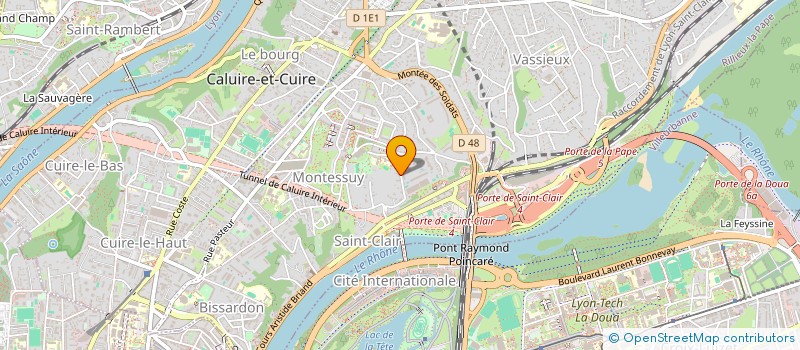 localisation de l'entreprise UNE HIRONDELLE PRODUCTIONS  CALUIRE-ET-CUIRE