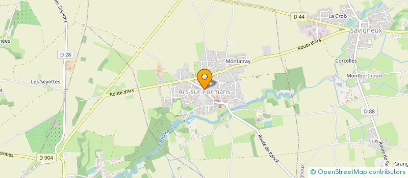 localisation de l'entreprise UNE HISTOIRE D'ARS  ARS-SUR-FORMANS