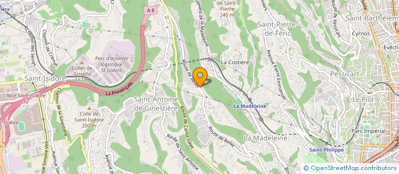 localisation de l'entreprise UNE HISTOIRE D'ART A PART à NICE