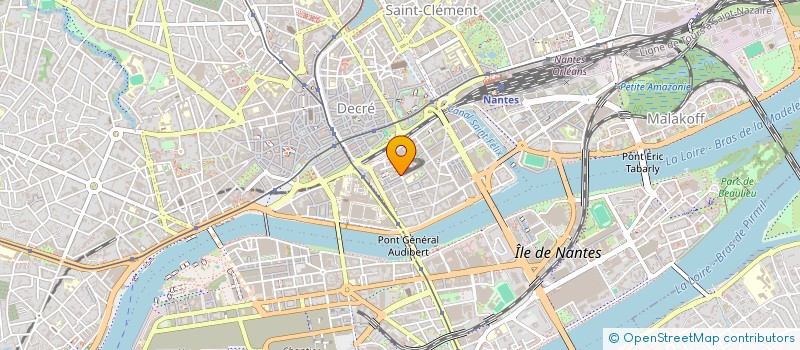localisation de l'entreprise UNE ILE ECOSYSTEME D'ENTREPRISES à NANTES