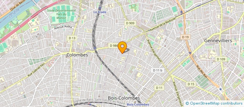 localisation de l'entreprise UNE IMAGE POUR REVER à COLOMBES