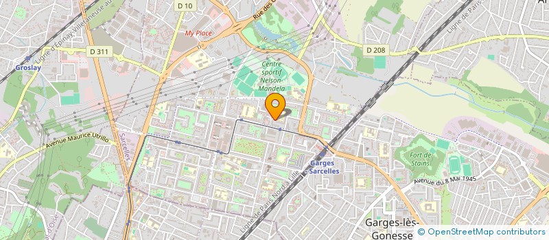 localisation de l'entreprise UNE JOURNEE SANS FAIM à SARCELLES
