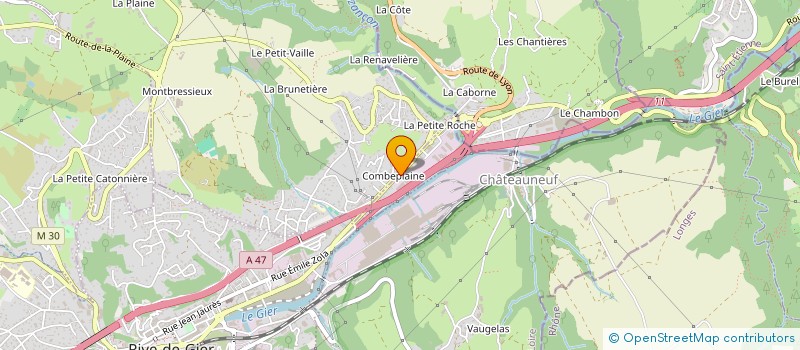 localisation de l'entreprise UNE MAIN D ESPOIR à RIVE-DE-GIER