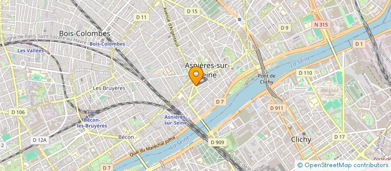 localisation de l'entreprise UNE MAIN DEMAIN à ASNIERES-SUR-SEINE