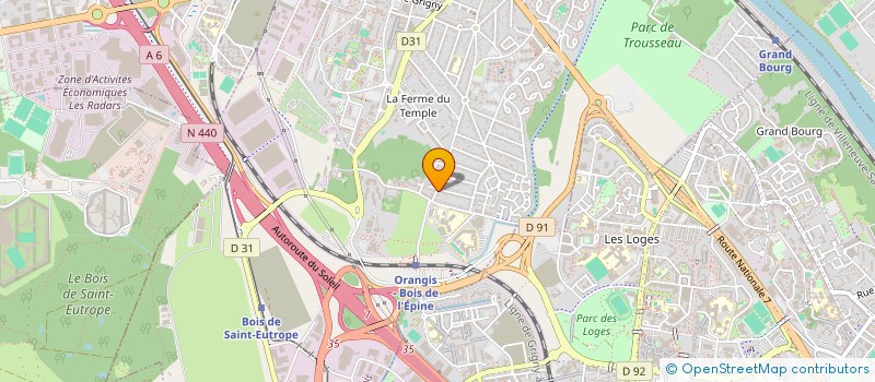 localisation de l'entreprise UNE MAIN POUR LES OUBLIES  RIS-ORANGIS