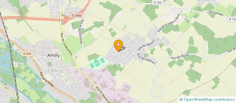 localisation de l'entreprise UNE MAIN TENDU à AMILLY