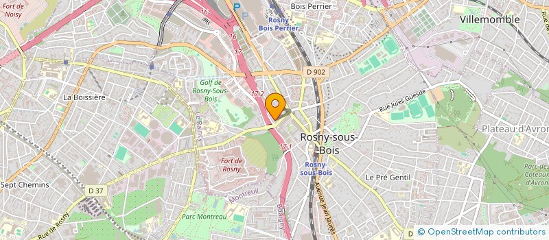 localisation de l'entreprise UNE MAIN TENDUE à ROSNY-SOUS-BOIS