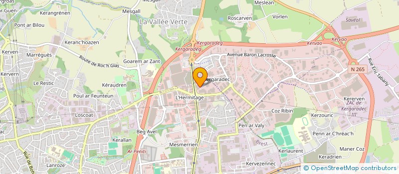 localisation de l'entreprise UNE MAIN TENDUE à BREST
