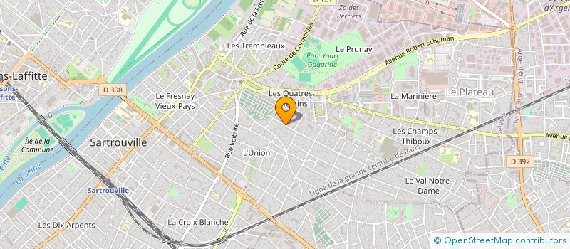 localisation de l'entreprise UNE MAIN TENDUE, UNE AIDE EN PLUS (MTAP) à SARTROUVILLE