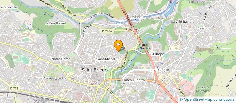 localisation de l'entreprise UNE MAIN  UN SOURIRE à SAINT-BRIEUC
