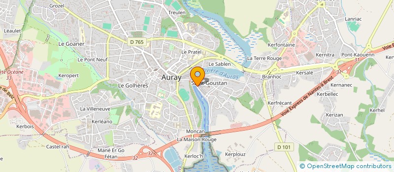 localisation de l'entreprise UNE MAISON SUR LE QUAI à AURAY