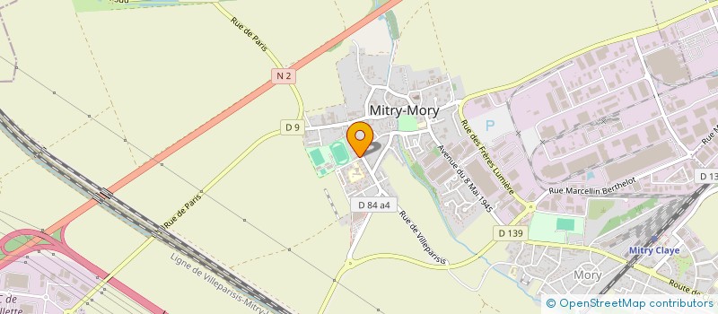 localisation de l'entreprise UNE NOTE UN ESPOIR  MITRY-MORY