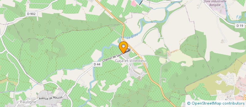 localisation de l'entreprise UNE NOTE, UN SOURIRE  GAJA-ET-VILLEDIEU