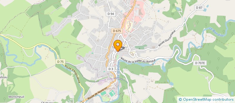 localisation de l'entreprise UNE NOUVELLE EMPREINTE à NONTRON