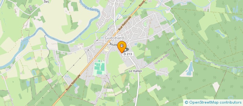 localisation de l'entreprise UNE NOUVELLE ENERGIE POUR GUECELARD  GUECELARD