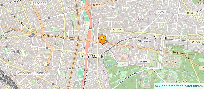 localisation de l'entreprise UNE NUIT A L'OPERA à SAINT-MANDE