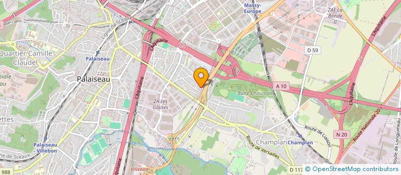 localisation de l'entreprise UNE NUIT AU CARAVANSERAIL  PALAISEAU