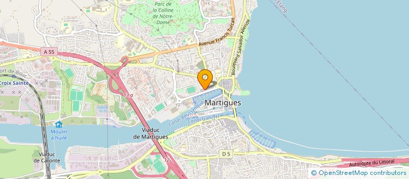 localisation de l'entreprise UNE P'TITE DOUCEUR  MARTIGUES