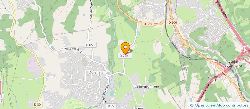 localisation de l'entreprise UNE PAGE C'EST NET à DOMMARTIN