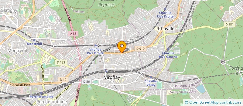 localisation de l'entreprise UNE PAGE DE VIE à VIROFLAY