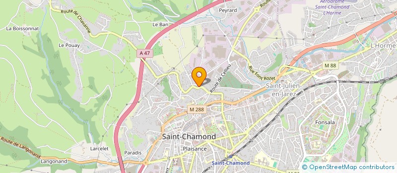 localisation de l'entreprise UNE PARENTHESE  SAINT-CHAMOND