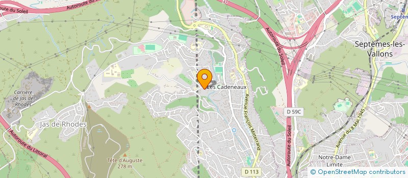 localisation de l'entreprise UNE PATTE POUR DEMAIN à LES PENNES-MIRABEAU