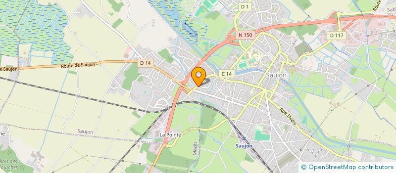 localisation de l'entreprise UNE PATTE SUR TON EPAULE  SAUJON